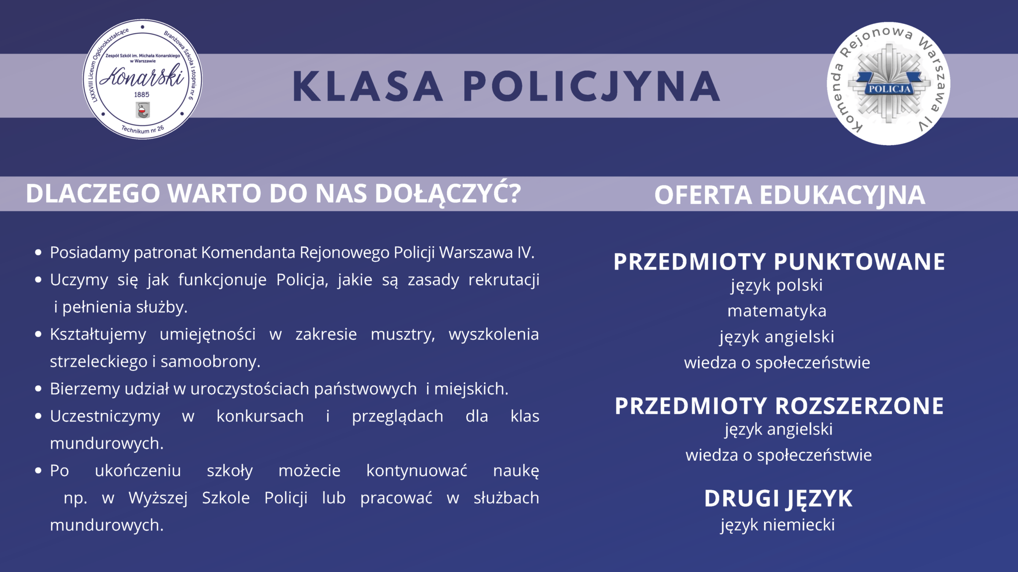 Klasa policyjna – Zespół Szkół im. Michała Konarskiego